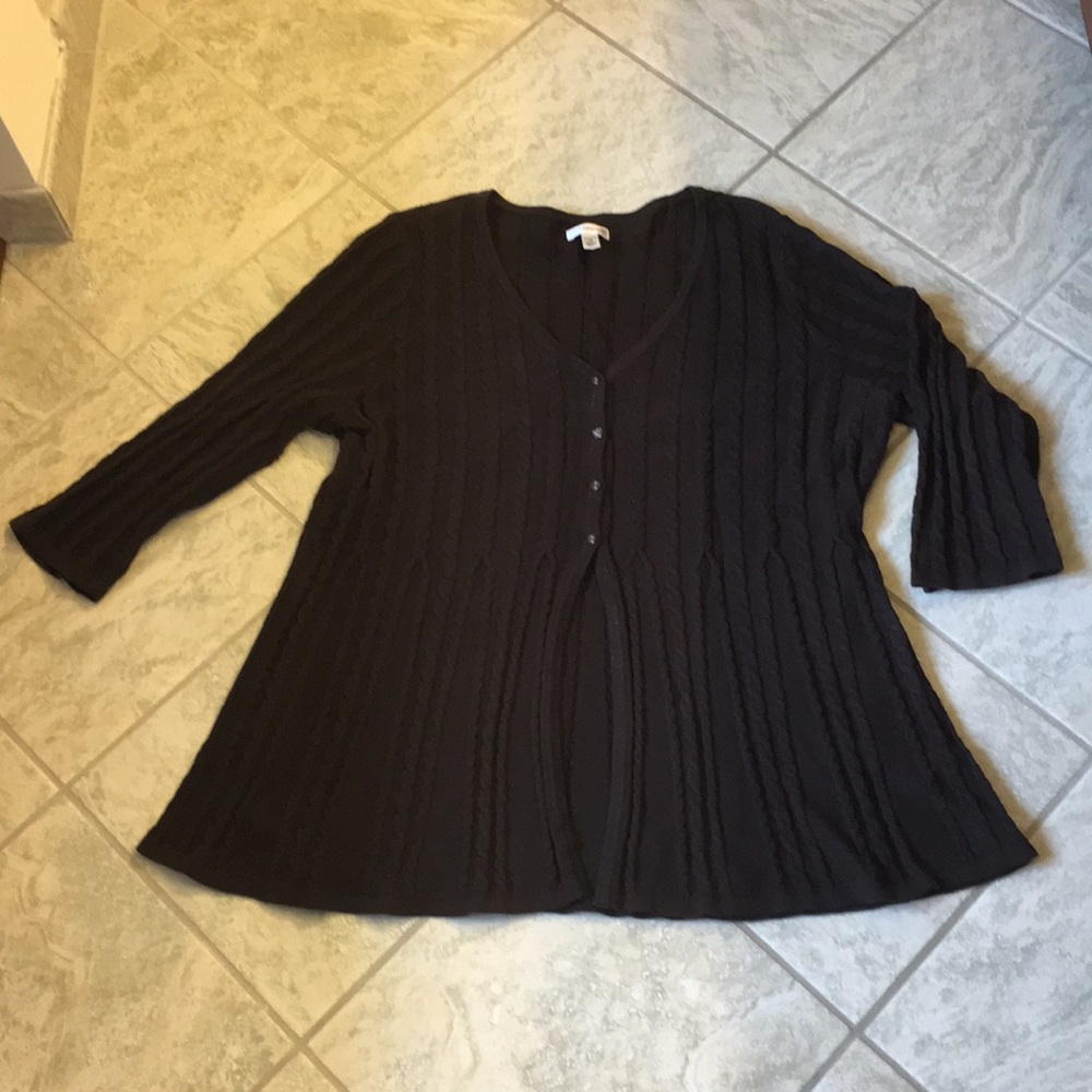 Chocolate Brown Babydoll Sweater, 1X